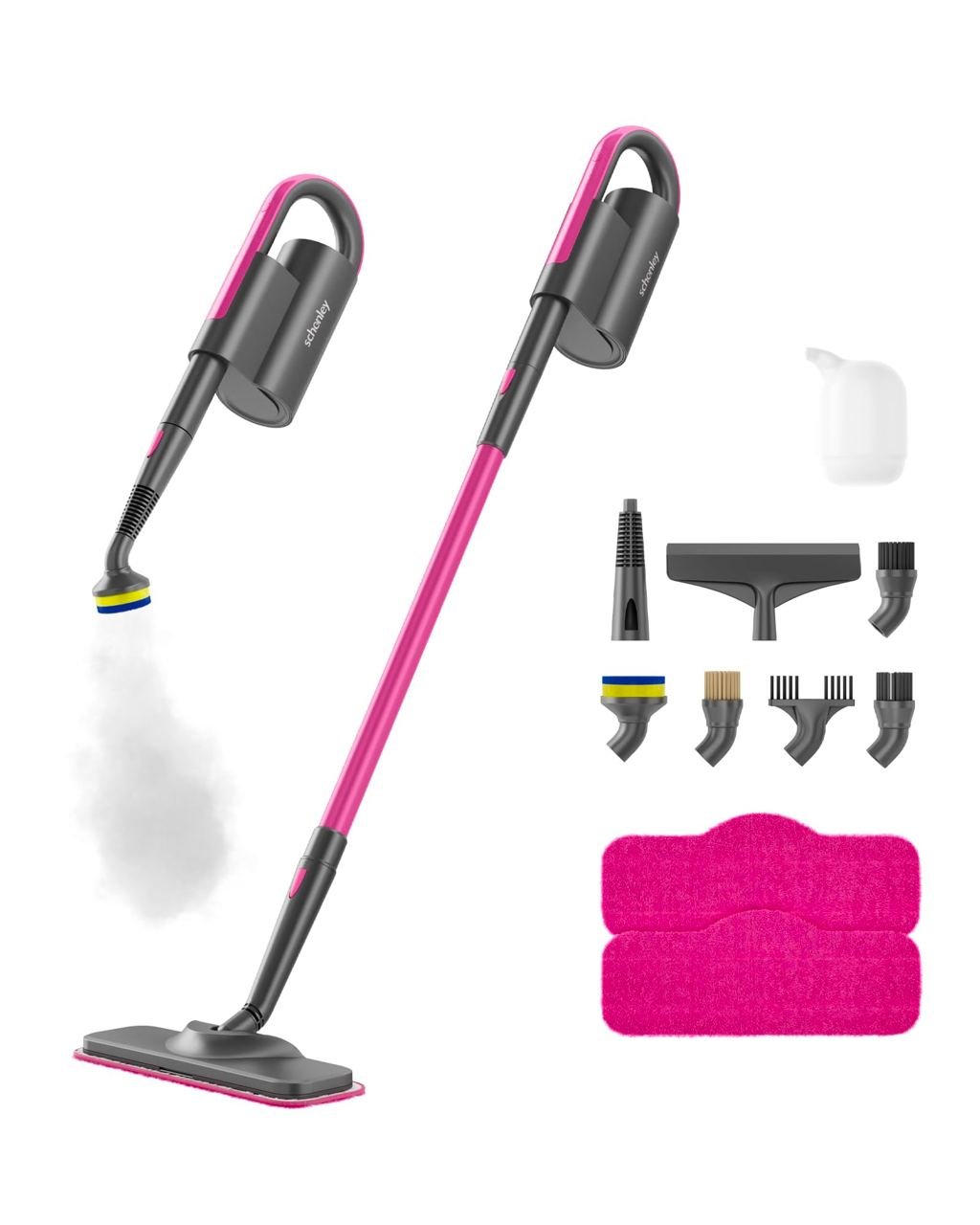 Best Steam Mop With Attachments: Schenley Steam Mop Cleaner with Detachable Handheld Steamer